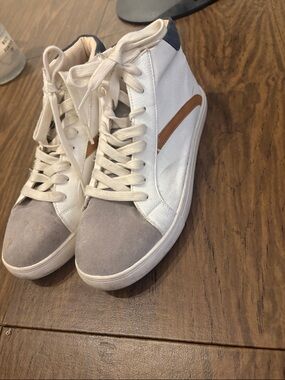 White High-Top Sneakers
